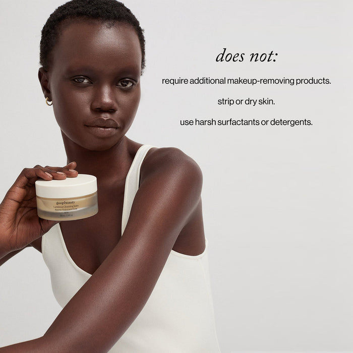 Model image of Goop Beauty Luminous Cleansing Balm