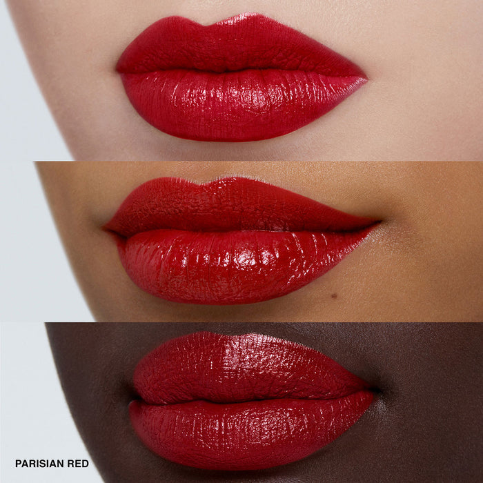Model image of Bobbi Brown Luxe Lipstick variant: Parisian Red