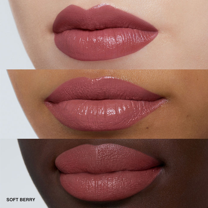 Model image of Bobbi Brown Luxe Lipstick variant: Soft Berry