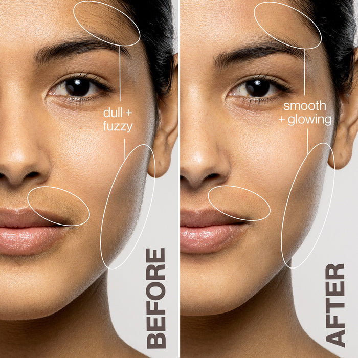 Before and after results of using   variant: Pop Pink