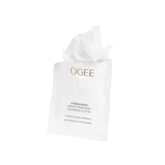 Image of an open Ogee Makeup Removing Cleansing Cloths
