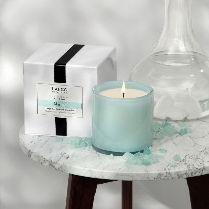 Lifestyle image of Lafco Marine Candle variant: 15.5 oz (Signature)