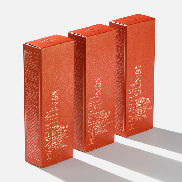 Image of the Hampton Sun Mineral Sunscreen Body Crème SPF 45 box