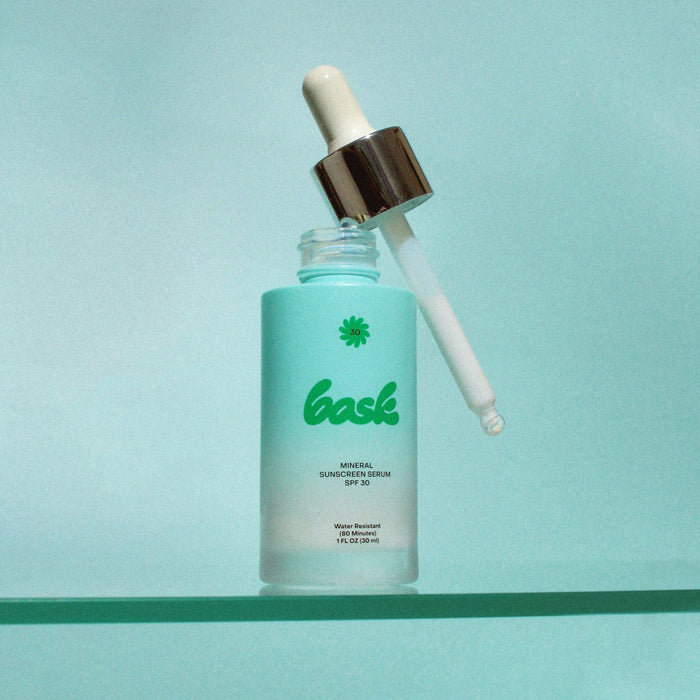 Image of an open Bask Suncare Mineral Sunscreen Serum SPF 30 variant: Default Title