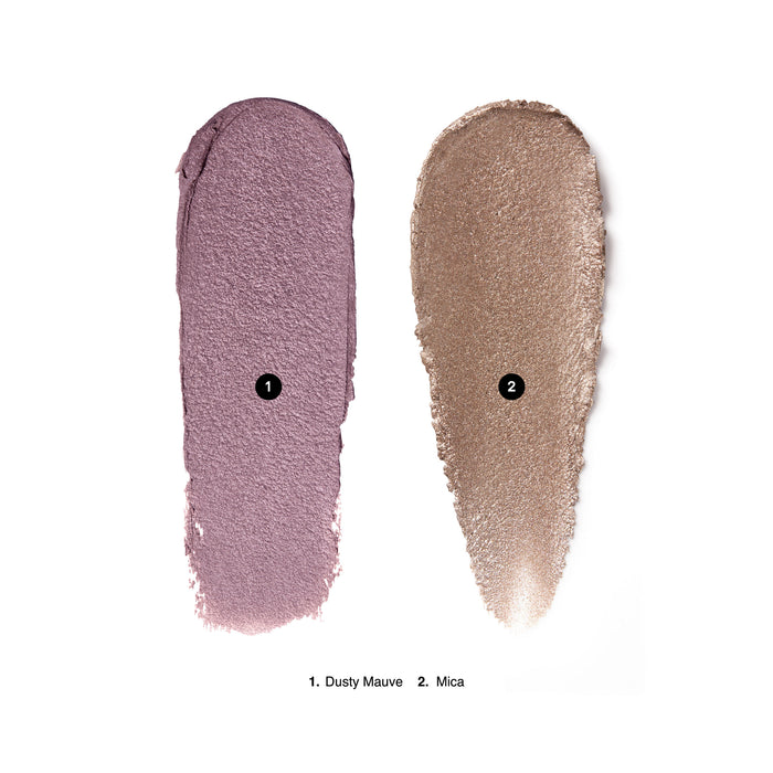 Swatch image of Bobbi Brown Mini Long-Wear Cream Eyeshadow Stick Duo (Limited Edition) variant: Dusty Mauve/Mica