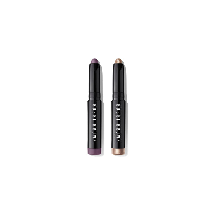 Image of an open Bobbi Brown Mini Long-Wear Cream Eyeshadow Stick Duo (Limited Edition) variant: Dusty Mauve/Mica