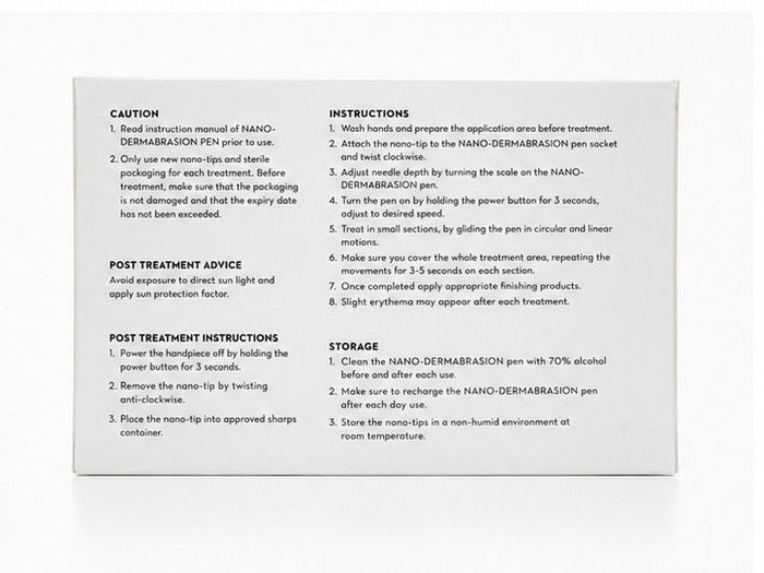 Back image of The Light Salon Nano-Dermabrasion Replacement Tips