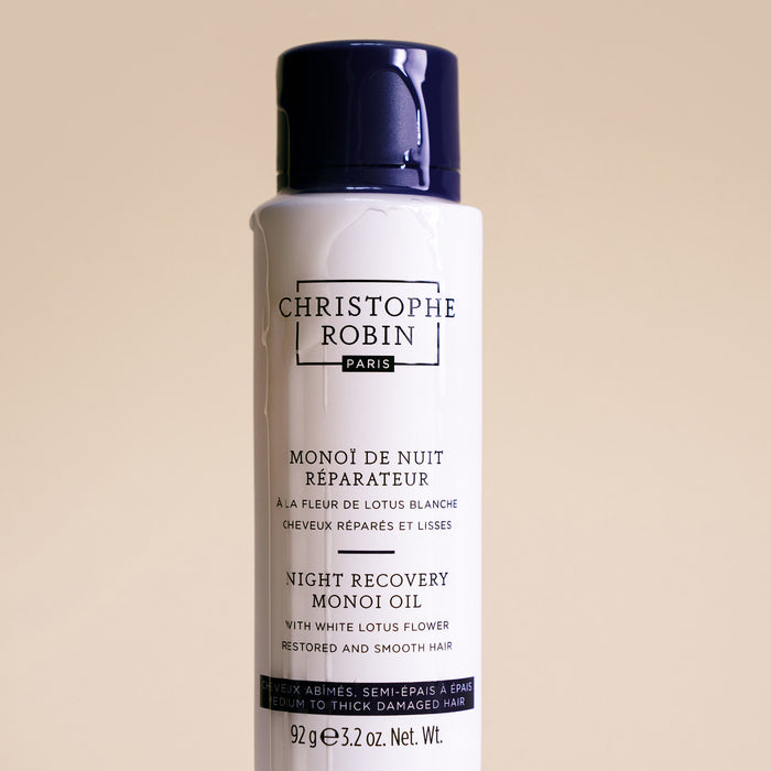 Swatch image of Christophe Robin Night Recovery Monoï Oil with White Lotus Flower