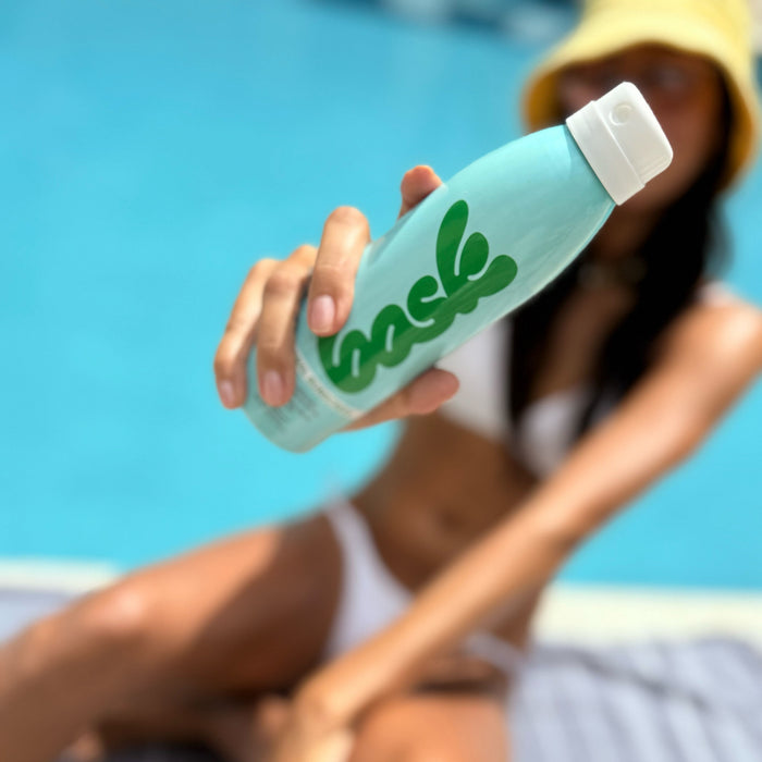 Model image of Bask Suncare SPF 30 Mineral Fragrance-Free Non-Aerosol Spray variant: Default Title