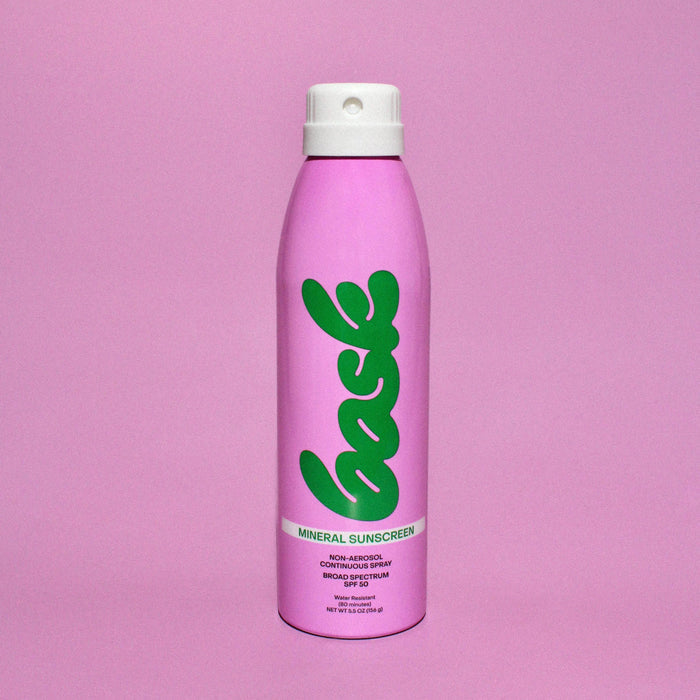Lifestyle image of Bask Suncare Non-Aerosol Mineral Spray Fragrance Free SPF 50
