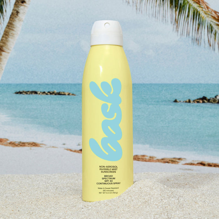 Lifestyle image of Bask Suncare Non-Aerosol Spray SPF 30 variant: Default Title
