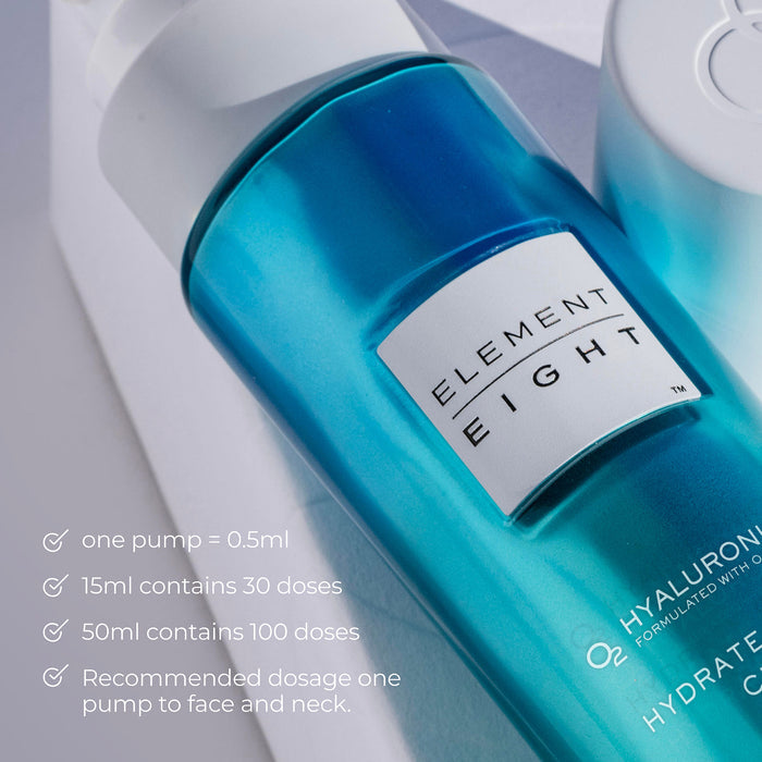 Top-view image of Element Eight O2 Hyaluronic Acid Hydrate Correct Moisturizer for Dry Skin