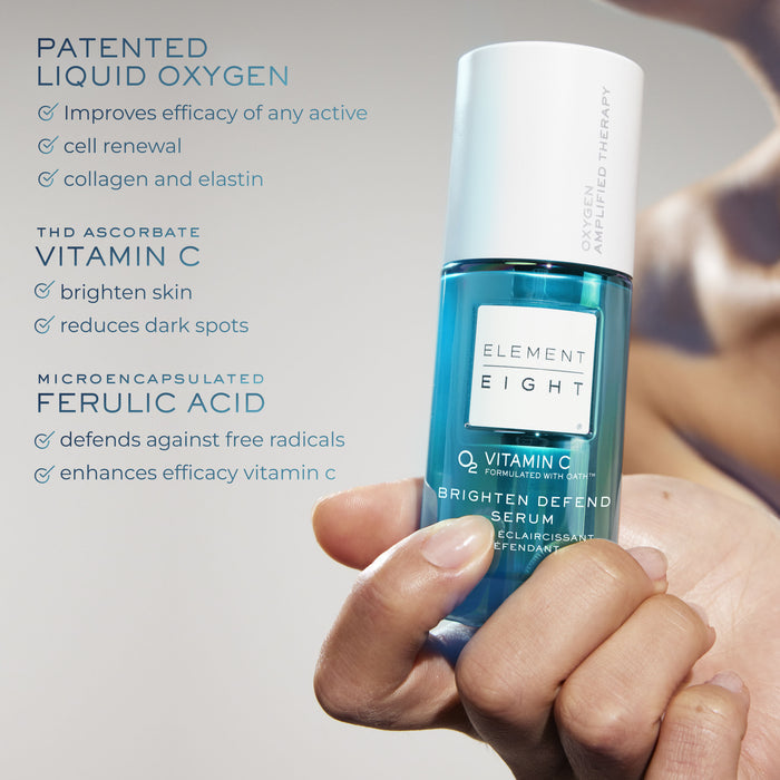 Lifestyle image of Element Eight O2 Vitamin C Brighten Defend Serum