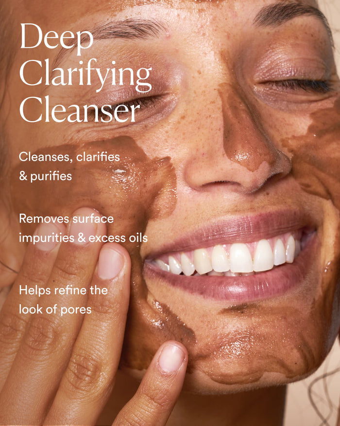 Ocean Cleansing Mudd highlighting deep clarifying formula that removes excess oil and refines pores