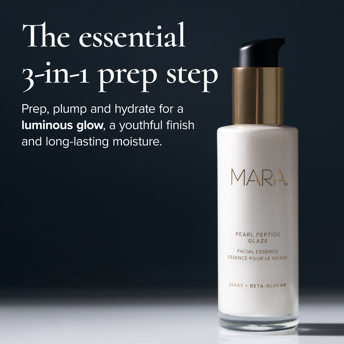 Lifestyle image of Mara Pearl Peptide Glaze Hydrating Facial Essence