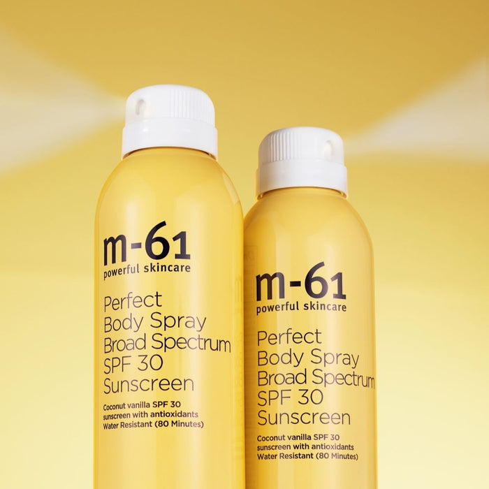 Lifestyle image of M-61 Perfect Body Spray Sunscreen SPF 30 variant: Default Title
