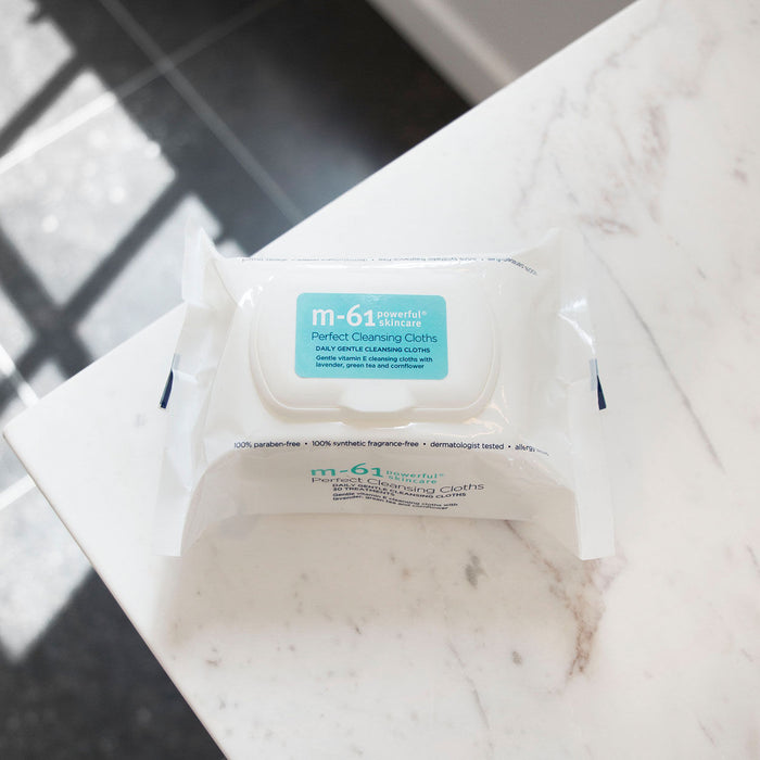 Lifestyle image of M-61 Perfect Cleansing Cloths variant: 30 treatments