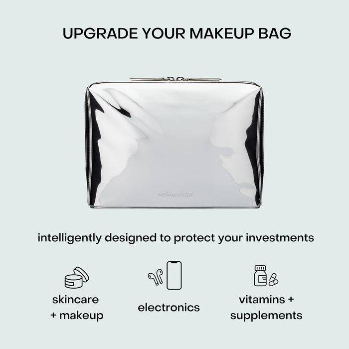 Lifestyle image of Wellinsulated Performance Beauty Bag Large  variant: Silver