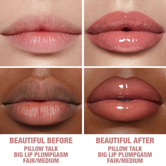 Before and after results of using Charlotte Tilbury Fair/Medium variant: Fair/Medium