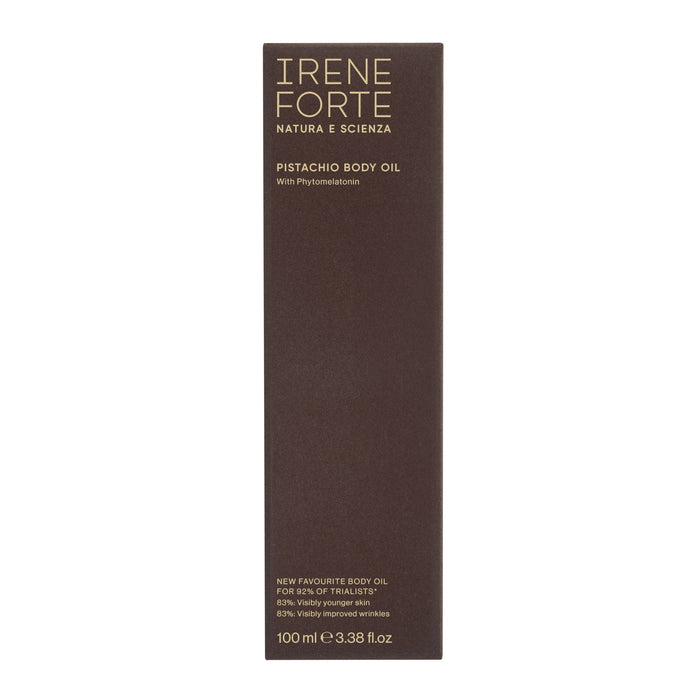 Image of the Irene Forte Pistachio Body Oil with Phytomelatonin box