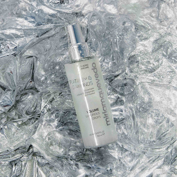 Lifestyle image of Miriam Quevedo Platinum and Diamonds Volume Luxurious Drops