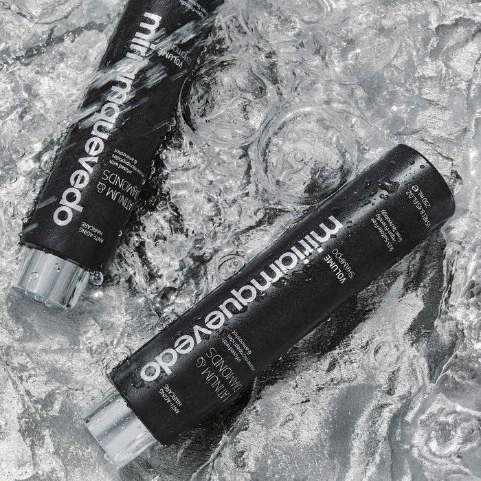 Lifestyle image of Miriam Quevedo Platinum and Diamonds Volume Shampoo
