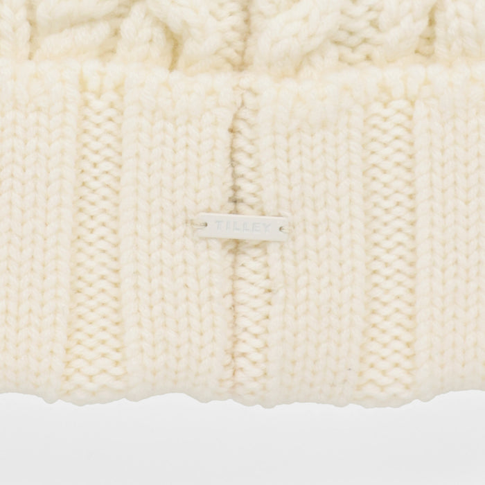 Pom Pom Cable Beanie