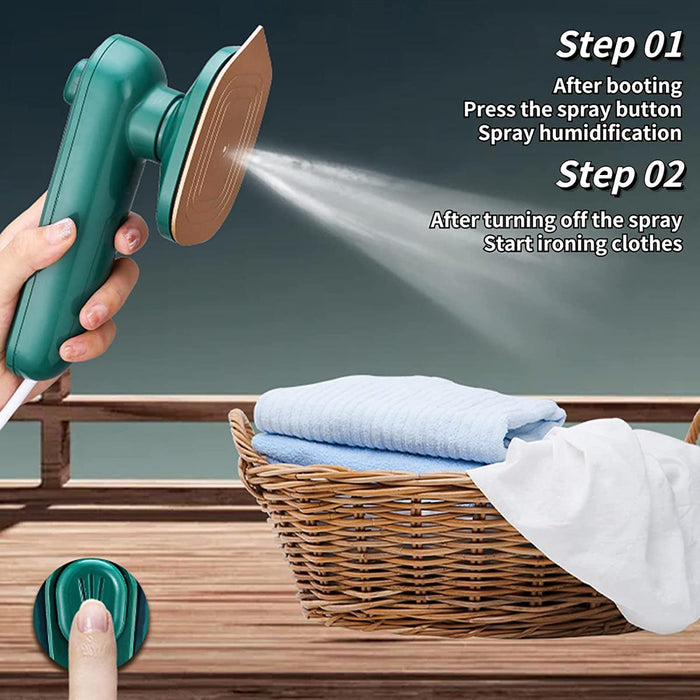 Portable Mini Electric Steam Iron | Travel-Friendly Garment Steamer