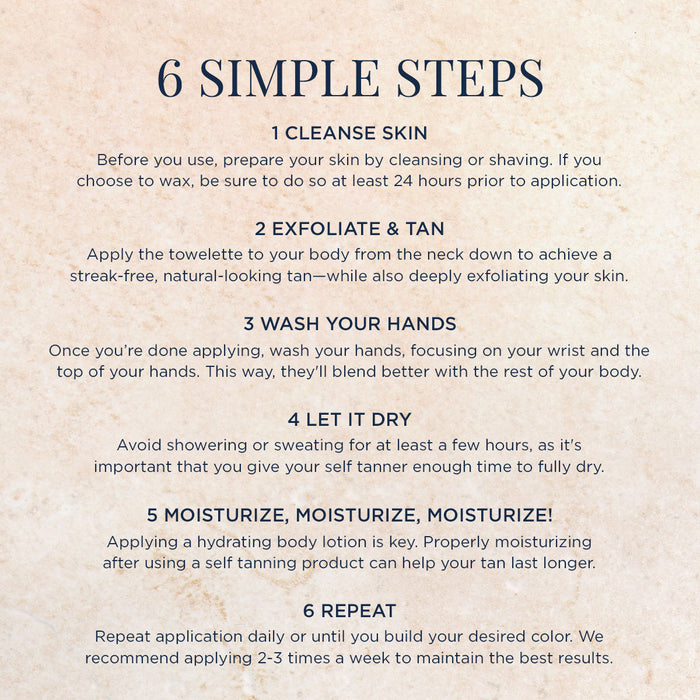 Information related to M-61 PowerGlow Peel Gradual Tan Body