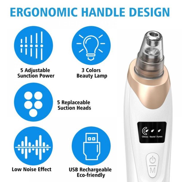 Professional Electric Blackhead Remover Vacuum | Deep Pore Cleansing Facial Tool