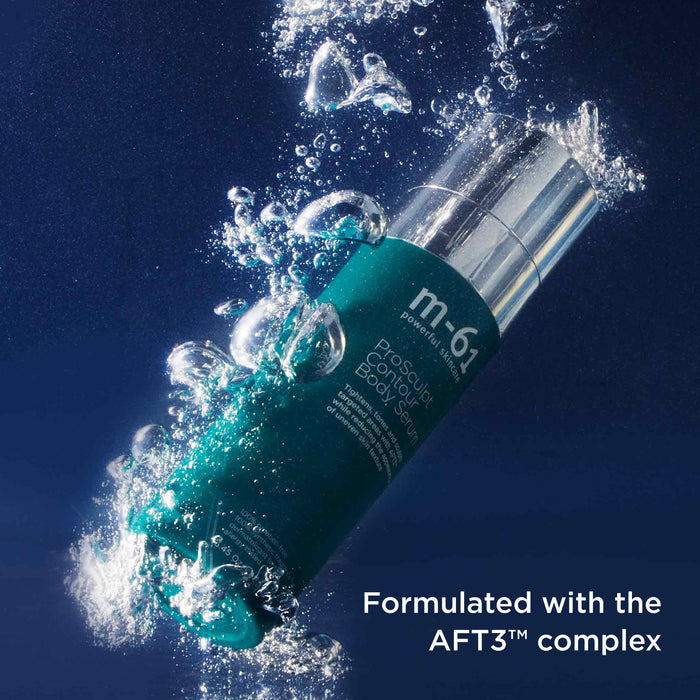 Lifestyle image of M-61 ProSculpt Contour Body Serum with AFT3™