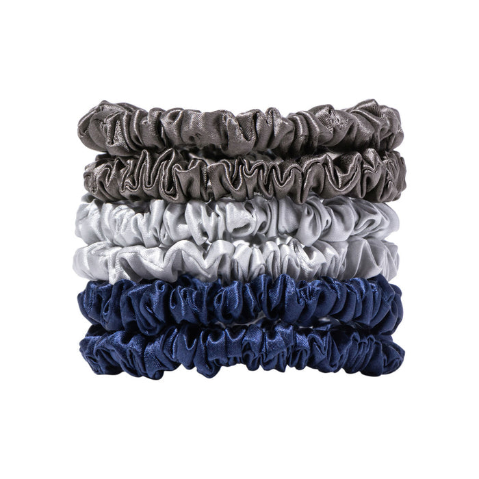 Image of an open Slip Pure Silk Skinny Scrunchies variant: Midnight