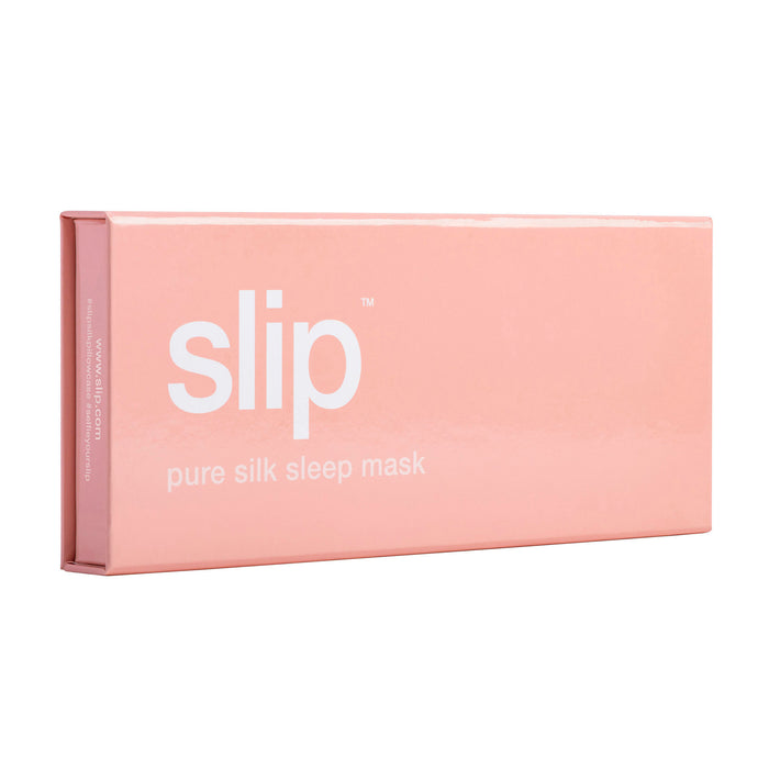Image of an open Slip Pure Silk Sleep Mask variant: Pink