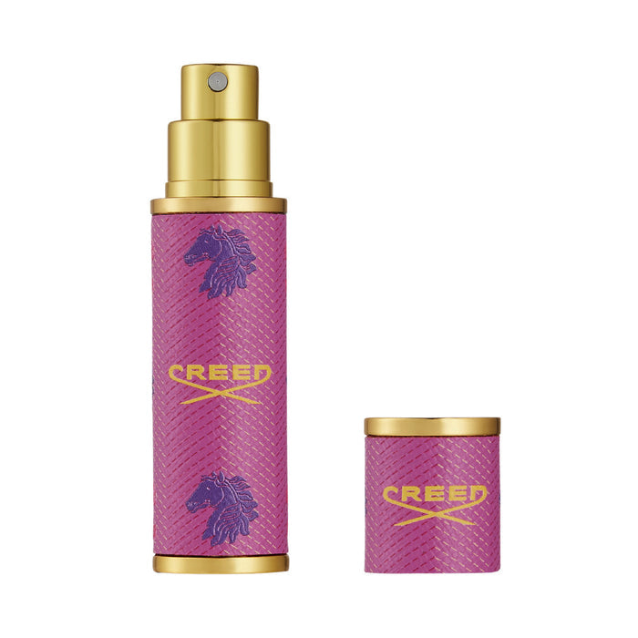Image of an open Creed Refillable Travel Perfume Atomizer variant: Pink