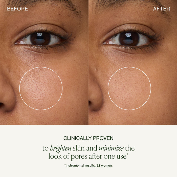 Before and after results of using Tata Harper Regenerating Cleanser