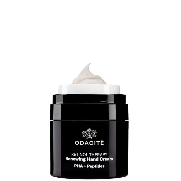 Image of an open Odacité Retinol Therapy Renewing Hand Cream