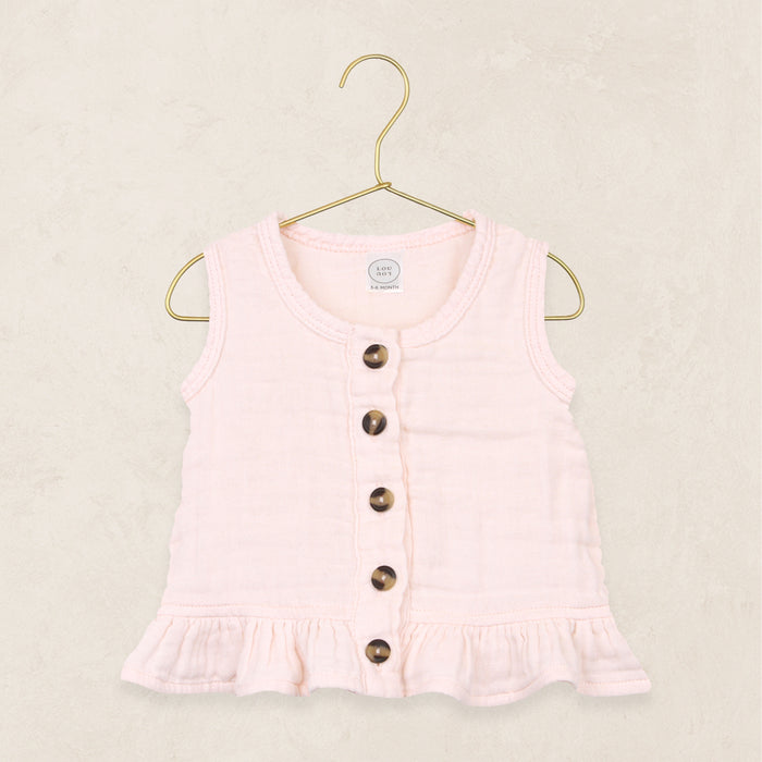 Ruffle Tank - Blush