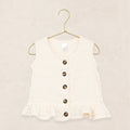 Ruffle Tank - Cream