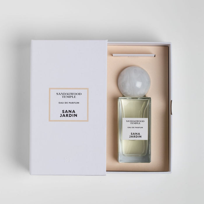 Image of the Sana Jardin Sandalwood Temple Eau de Parfum variant: 3.4 fl oz box