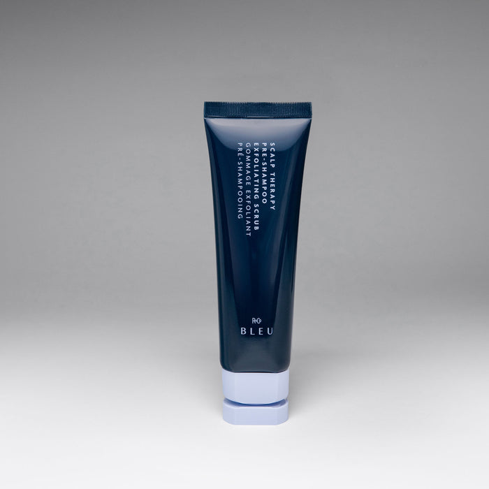 Image of a closed R+Co Bleu Scalp Therapy Pre-Shampoo Exfoliating Scrub