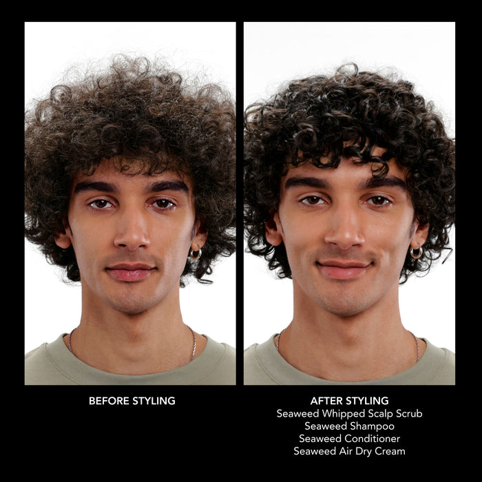 Before and after results of using Bumble and Bumble Seaweed Whipped Scalp Scrub variant: 6.7 fl oz