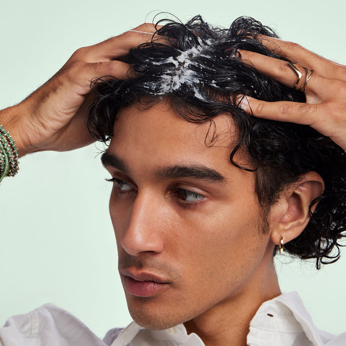 Model image of Bumble and Bumble Seaweed Whipped Scalp Scrub variant: 6.7 fl oz