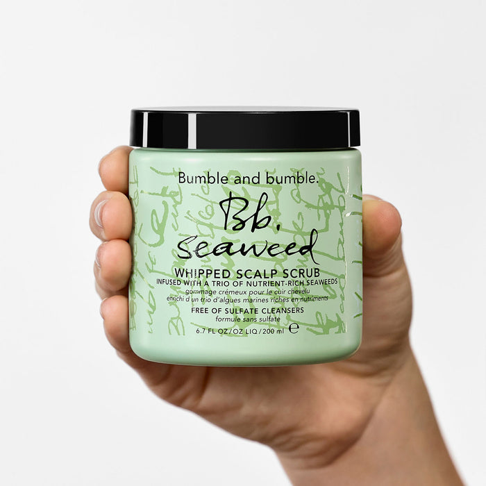 Lifestyle image of Bumble and Bumble Seaweed Whipped Scalp Scrub variant: 6.7 fl oz