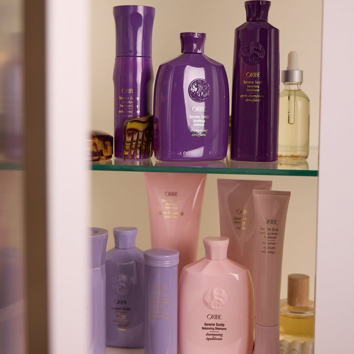 Lifestyle image of Oribe Serene Scalp Densifying Conditioner