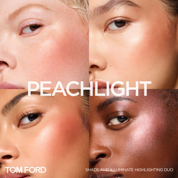 Model image of Tom Ford Shade and Illuminate Highlighting Duo variant: Peachlight