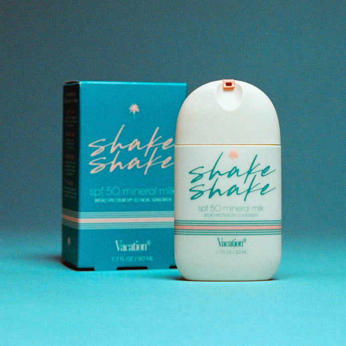 Image of the Vacation Shake Shake Mineral Milk Sunscreen SPF 50 box