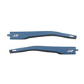 Two blue replacement temple arms for eyeglasses by Julbo USA, featuring a small white logo and black accents. Compatible with Shield M Lenses & Parts for enhanced protection and style.