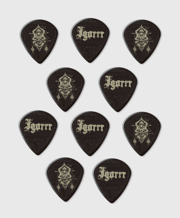 10 Dunlop Max Grip Jazz Picks