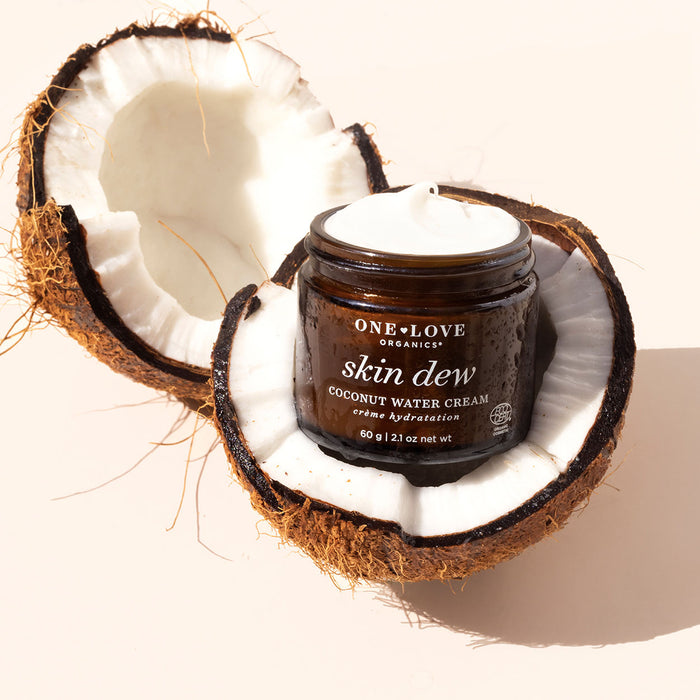 Lifestyle image of One Love Organics Skin Dew Coconut Water Cream