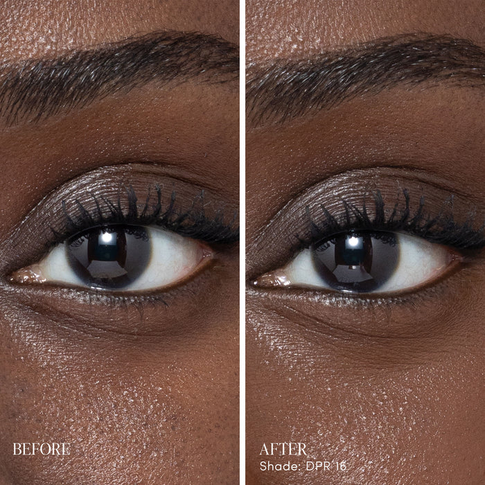 Before and after results of using   variant: DPR16 - Deeper With Neutral Undertones
